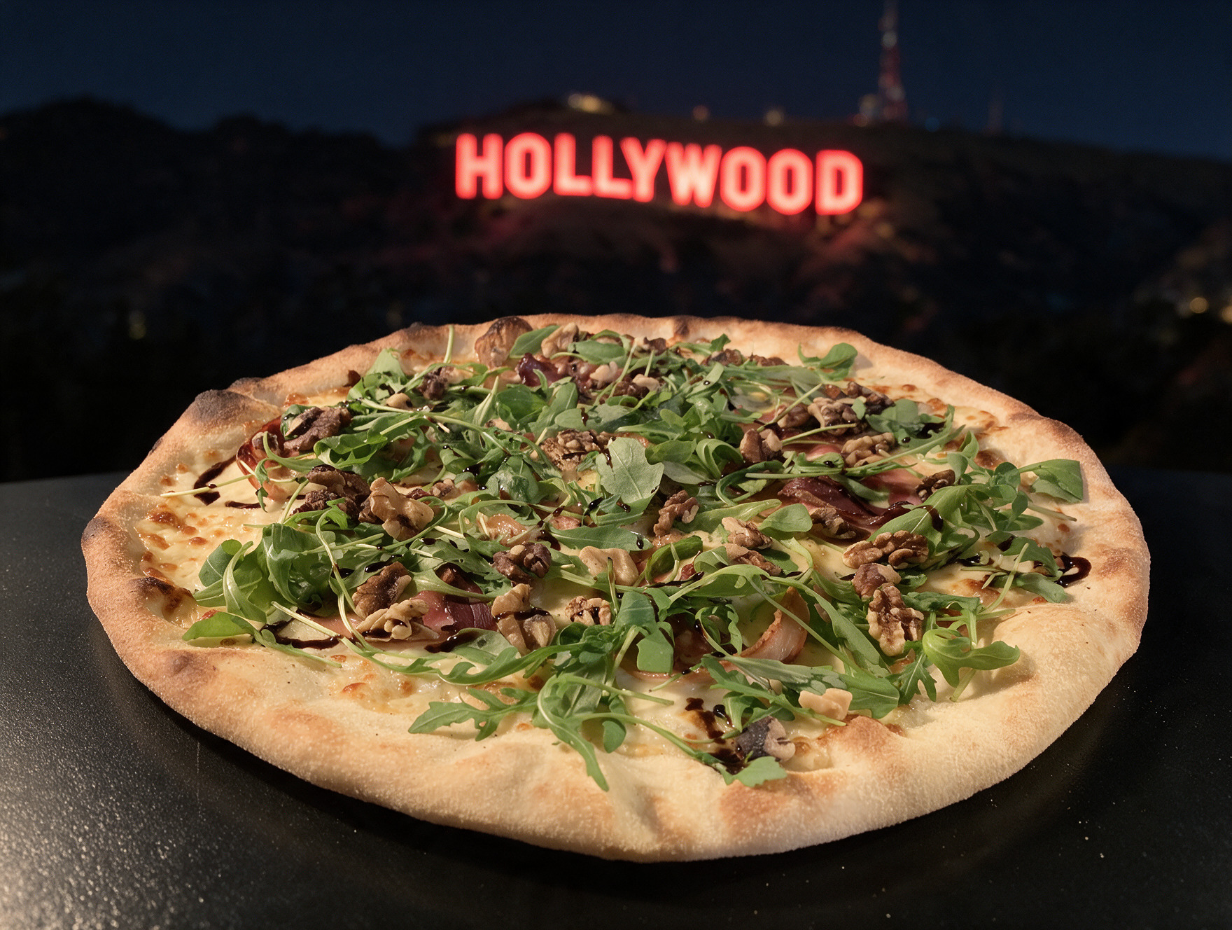 Illustration Hollywood Pizzas et cinéma
